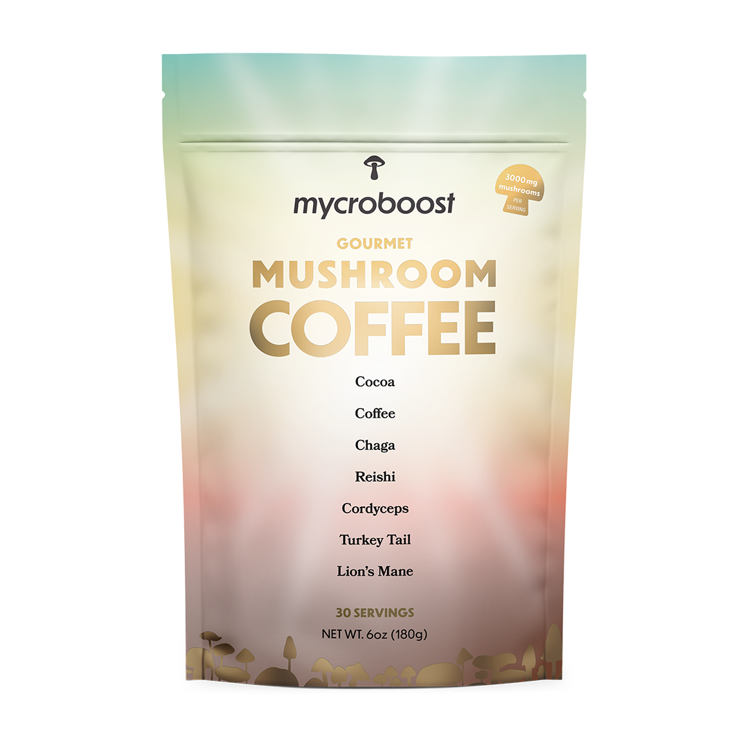 Mycroboost Mushroom Coffee 6oz Bag Front